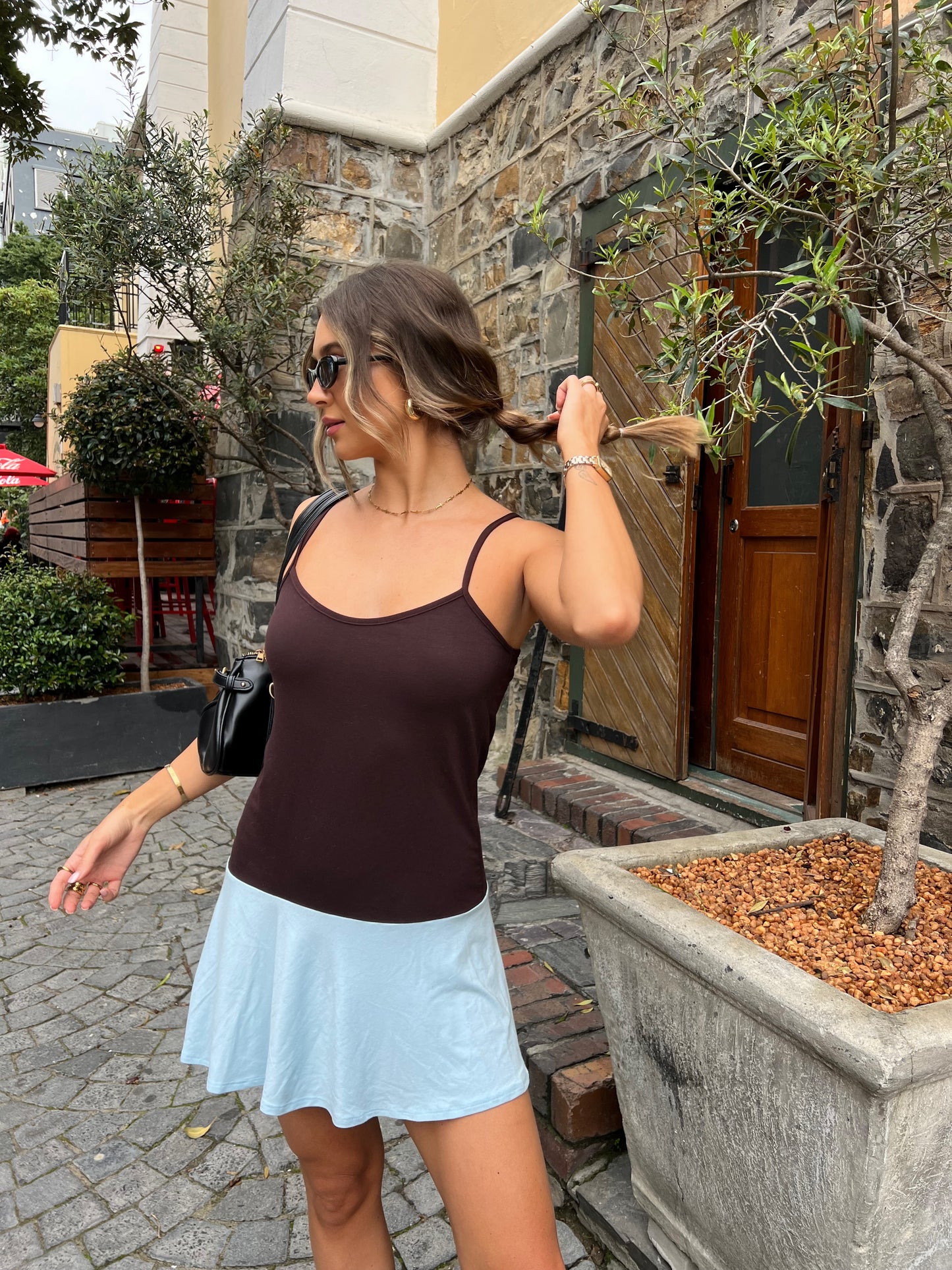 Two-Toned Strappy Dress